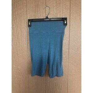 Natural Life Ribbed‎ Biker Shorts Size Small Turquoise Soft Stretchy Casual Gym